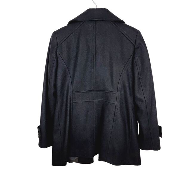 London Fog Black Pea Coat - Picture 2 of 5